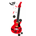 Teddies E-Gitarre ROCK STAR aus Kunststoff 58cm mit Sound und Licht, batteriebetrieben, in Schachtel 24x62x5,5cm
