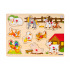 Woody Puzzle na desce - zvířata u statku