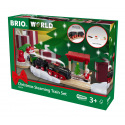 Brio Weihnachtszug-Set mit batteriebetriebener Dampflokomotive