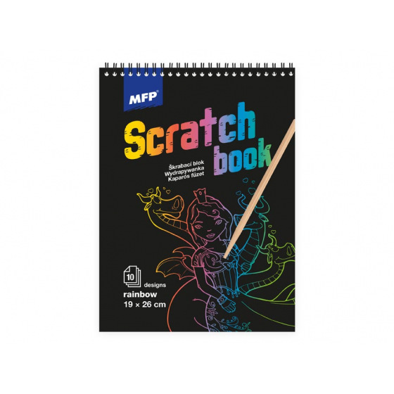 MFP Rappa Škrabací obrázek blok 26x19cm 10l mix/duha
