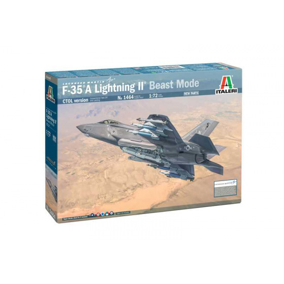 Italeri Model Kit letadlo 1464 - F-35A Lightning II (Beast Mode) (1:72)