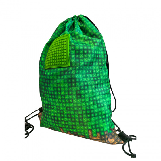 PIXIE CREW Turnbeutel, grün, Mine&Craft 50 Pixel