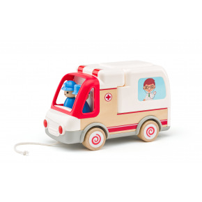 Woody Auto ambulancia so zvukmi a svetlom