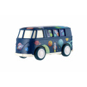 Teddies Autobus vesmír plast 13cm na zotrvačník 2 farby