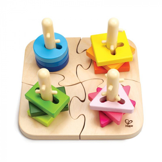 Hape Kreatívne drevené puzzle