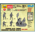 Zvezda Wargames (WWII) figurky 6180 - German Elite Troops 1939-43 (1:72)