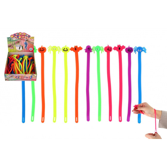 Teddies Hračka antistresová halloween natahovací silikon 20cm 6 druhů