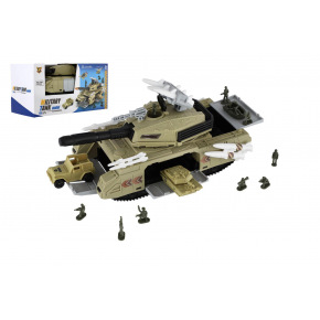 Teddies Tank s doplňky plast 13x25cm na volný chod v krabici 28x15x13cm