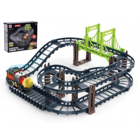 Wiky Vlak/Mašinka s kolejemi plast na baterie v krabici 21x18x6,5cm