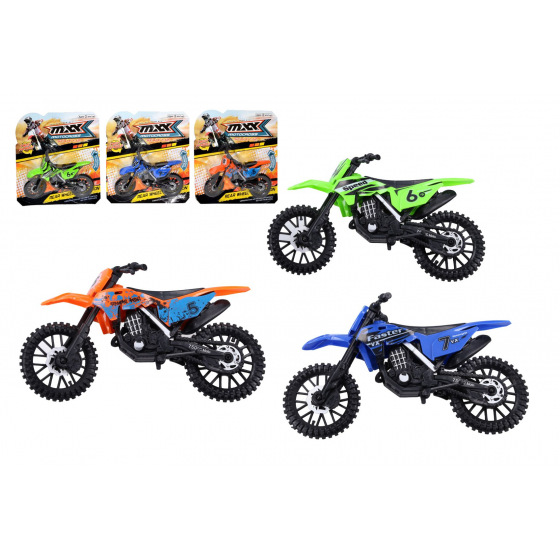 Wiky Geländemotorrad 19cm Kunststoff 3 Farben auf Karte