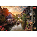 Trefl Puzzle Premium Plus - Photo Odyssey:Klein-Venedig in Colmar, Frankreich 1000 Teile 68,3x48cm in Schachtel 40x27