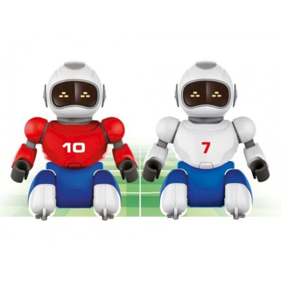 MADE Robofotbal na dálkové ovládání, 2 ks + 2 branky, 36 x 24 cm, 17 funkcí