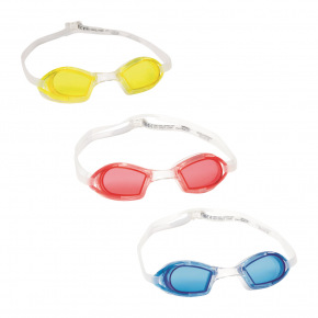 Bestway Okulary pływackie Bestway - mix 3 kolorów (różowy, niebieski, żółty)