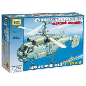 Zvezda Model Kit Helicopter 7214 - Kamov KA-27 Submarine Hunter (1:72)