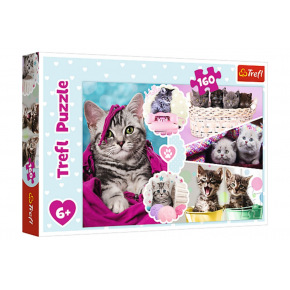 Trefl Puzzle Roztomilá koťata 41x27,5cm 160 dílků v krabici 29x19x4cm