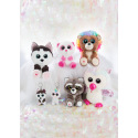 NICI Glubschis Schlüsselanhänger Hund Husky Barkley 9cm