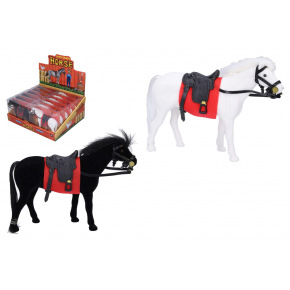 Wiky Kůň fliška se sedlem 14cm 2 barvy v plastové krabičce 14,5x12cm