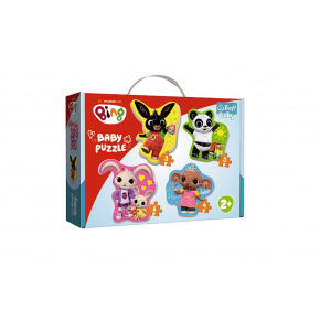 Trefl Puzzle baby Bing Królik i przyjaciele w pudełku 27,5x19x6cm 2+