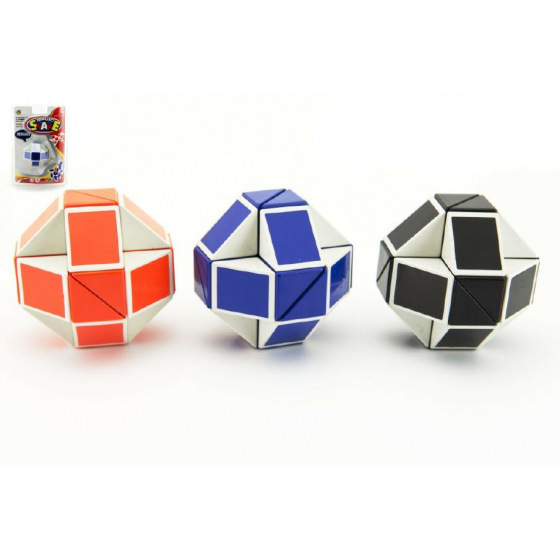 teddies Hlavolam had plast na kartě 11x17x4cm, 3 barvy