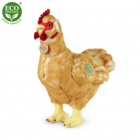 Rappa Pluszowa kura stojąca 34 cm z jajkiem ECO-FRIENDLY