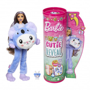 Mattel Barbie CUTIE REVEAL BARBIE V KOSTÝMU - ZAJÍČEK VE FIALOVÉM KOSTÝMU KOALY
