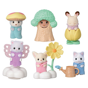 Sylvanian Families 5882 Baby zvířátka v květinových kostýmech - assort