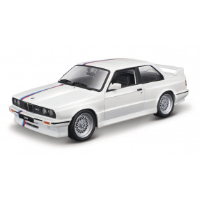 Bburago - Auta HOBBY, 1988 BMW 3 Series M3, bílá, 1:24