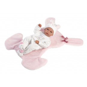 Rappa Llorens 63598 NEW BORN HOLČIČKA realistická panenka miminko s celovinylovým tělem 35 cm