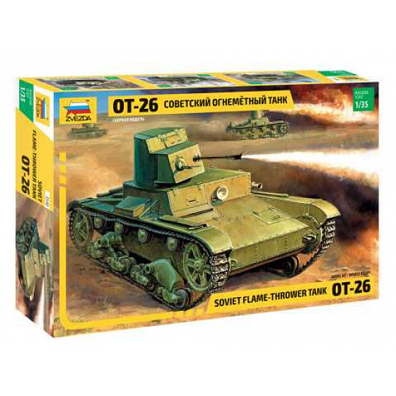 Zvezda Model Kit tank 3540 - T-26 Flamethrower (re-release) (1:35)