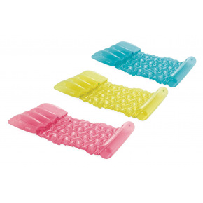 Intex Lehátko nafukovací průhledné 173x89cm 3 barvy v krabici 24x21,5x8cm Intex Lehátko nafukovací průhledné 173x89cm 3 barvy v krabici 24x21,5x8cm