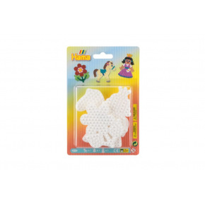 Hama Podložka na zažehľovacie korálky - kytička, koník, princezná plast 3ks na karte 12x18x3cm