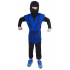 Rappa Kinderkostüm blauer Ninja (S)