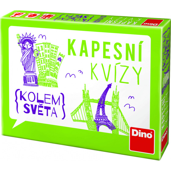 Dino KAPESNÍ KVÍZY - KOLEM SVĚTA Cestovní hra