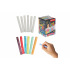 Křídy tabulové 36ks bílé + barevné 8cm v krabičce 6x9x6cm 24m+