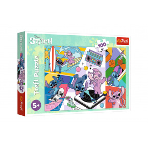 Trefl Puzzle Vzpomínky Lilo&Stitch 100 dílků 41x27,5cm v krabici 29x19x4cm