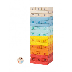 Rappa Hra drevená s číslami 55 ks
