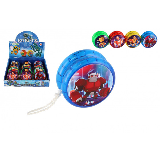 Teddies Jojo świecące roboty plastikowe 6cm na baterie mix rodzajów