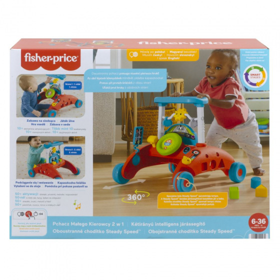 Fisher Price STEADY SPEED™ chodzik CZ/SK/ENG/HU/PL