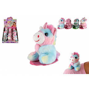 Teddies Zvířátko s magnetem plyšové 4 druhy 12 ks v boxu