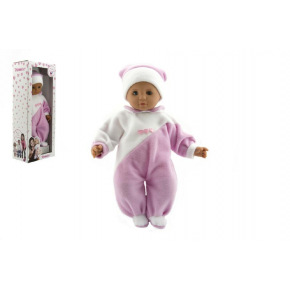 Hamiro Doll/Baby 50 cm, kombinezon z tkaniny w kolorze różowo-białym, w pudełku 24x60x15cm