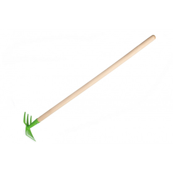 Hacke/Beidhacke grün mit Stiel Metall/Holz 80cm Werkzeug