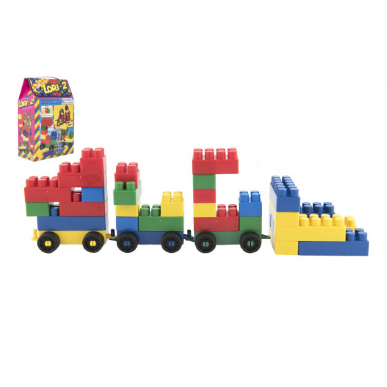 LORI Stavebnice LORI 2 plast 35ks v krabici 19x28x10cm