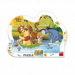 Dino MEDVÍDEK PÚ NA PLAVBĚ 25 kontura Puzzle