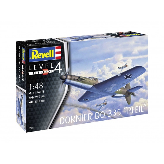 Revell Plastic ModelKit letadlo 03795 - Do335 Pfeil (1:48)