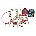 Teddies Zug mit Schienen 120 Stück batteriebetrieben im Koffer 22x27x15cm