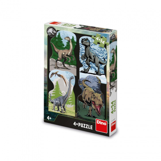 Dino JURASSIC WORLD 4x54 Puzzle