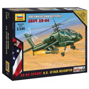 Zvezda Wargames (HW) Helicopter 7408 - Śmigłowiec AH-64 Apache (1:144)