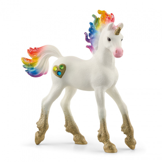 Schleich 70727 Einhorn Fohlen Herzchen Regenbogen
