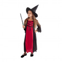Rappa Dětský kostým bordó čarodějnice / Halloween (M)