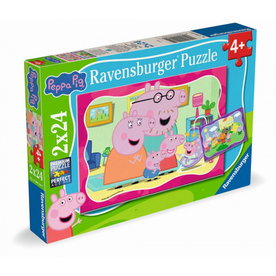 Ravensburger Prasátko Peppa 2x24 dílků